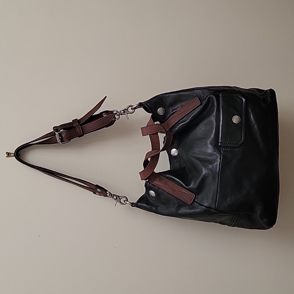 Frye black leather bag